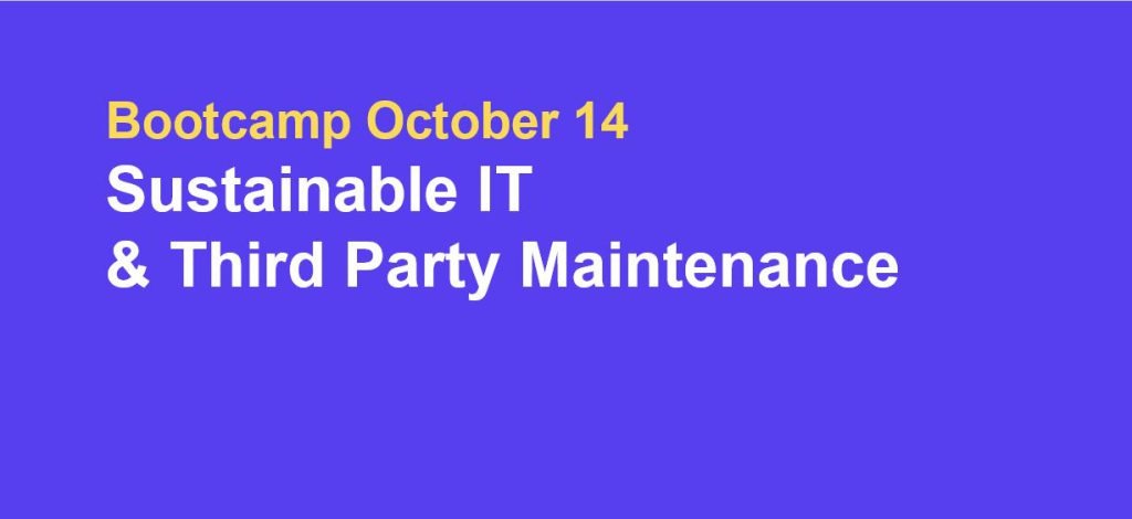 Bootcamp October 2022: Sustainable IT- ICS by Jan Vandenbroek & Jelle De Moor