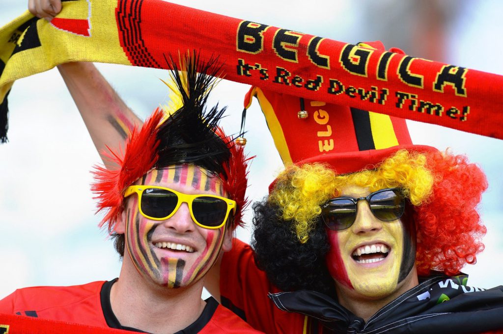 Come and watch the EC football Belgium-Denmark