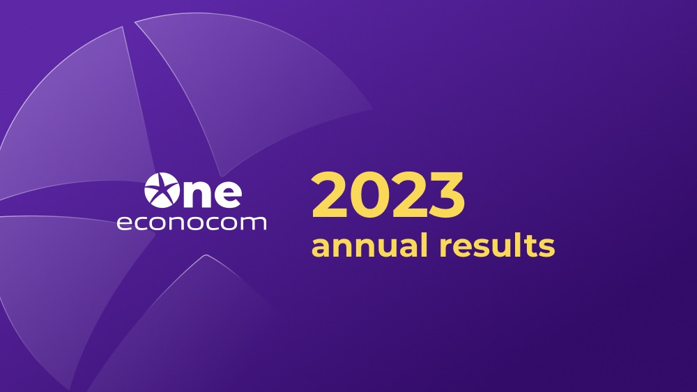 2023 revenue and operating margin up and in line with the assumptions of the new strategic plan: One econocom